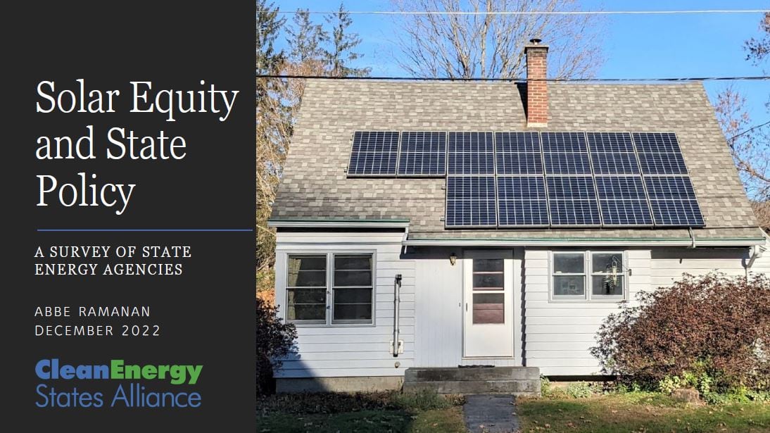 Solar Equity and State Policy: A Survey of State Energy Agencies (December 2022) 